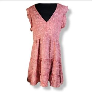 Dusty rose print dress